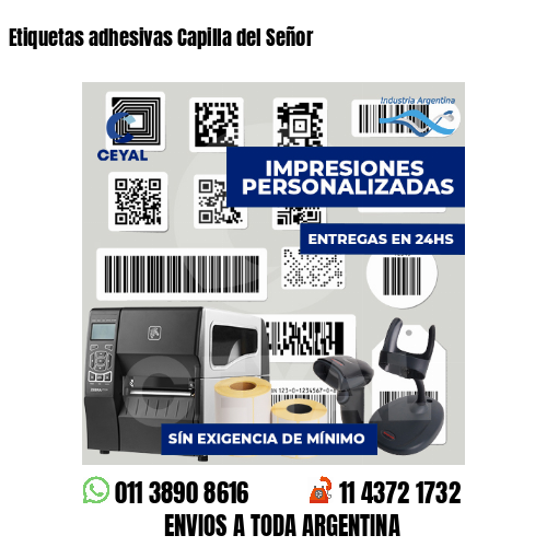 Etiquetas adhesivas Capilla del Señor