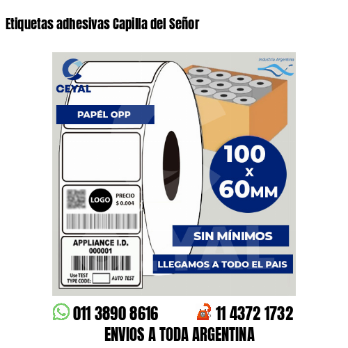 Etiquetas adhesivas Capilla del Señor