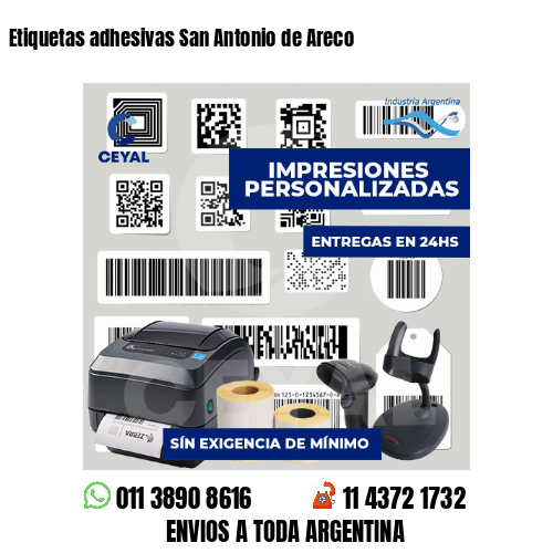 Etiquetas adhesivas San Antonio de Areco