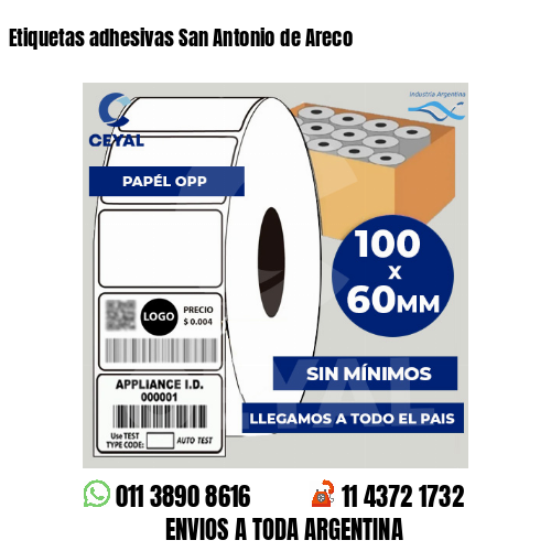 Etiquetas adhesivas San Antonio de Areco