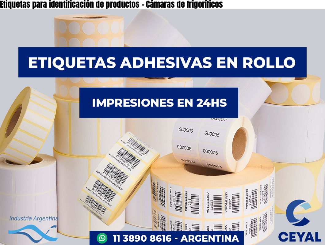 Etiquetas para identificación de productos – Cámaras de frigoríficos