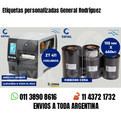 Etiquetas personalizadas General Rodríguez