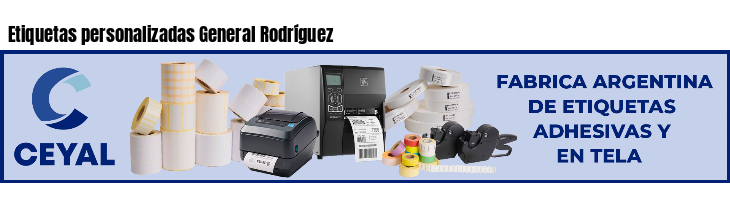 Etiquetas personalizadas General Rodríguez