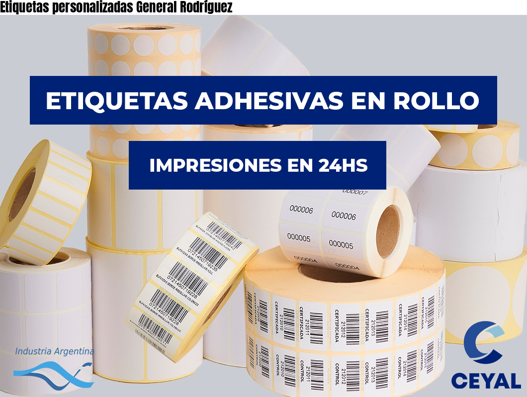 Etiquetas personalizadas General Rodríguez