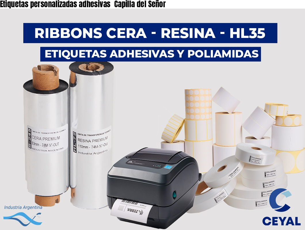 Etiquetas personalizadas adhesivas  Capilla del Señor