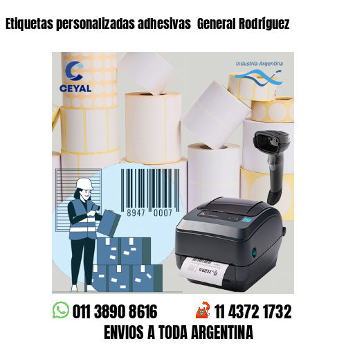 Etiquetas personalizadas adhesivas  General Rodríguez