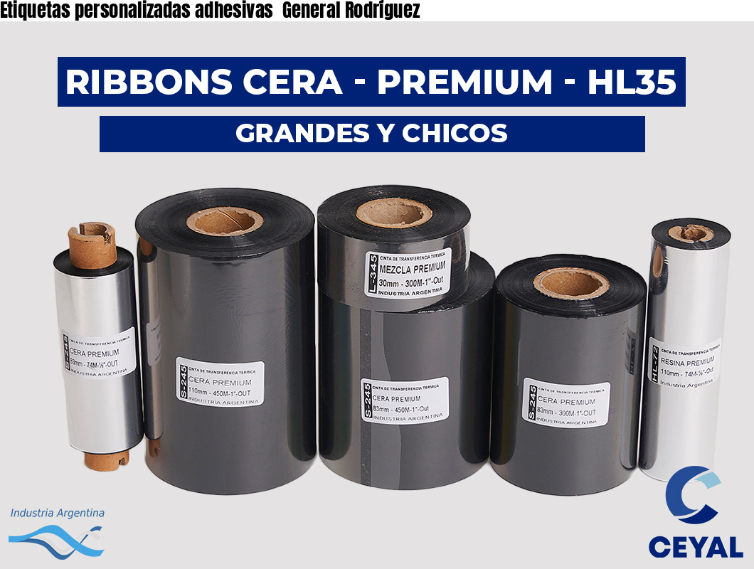 Etiquetas personalizadas adhesivas  General Rodríguez