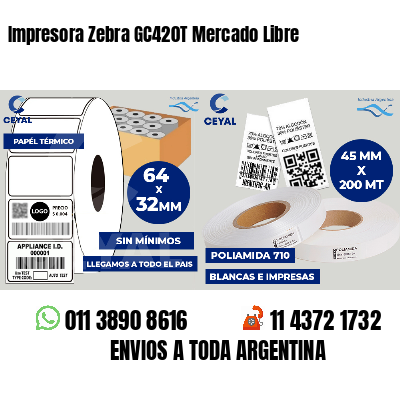 Impresora Zebra GC420T Mercado Libre