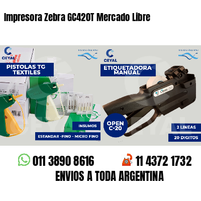 Impresora Zebra GC420T Mercado Libre