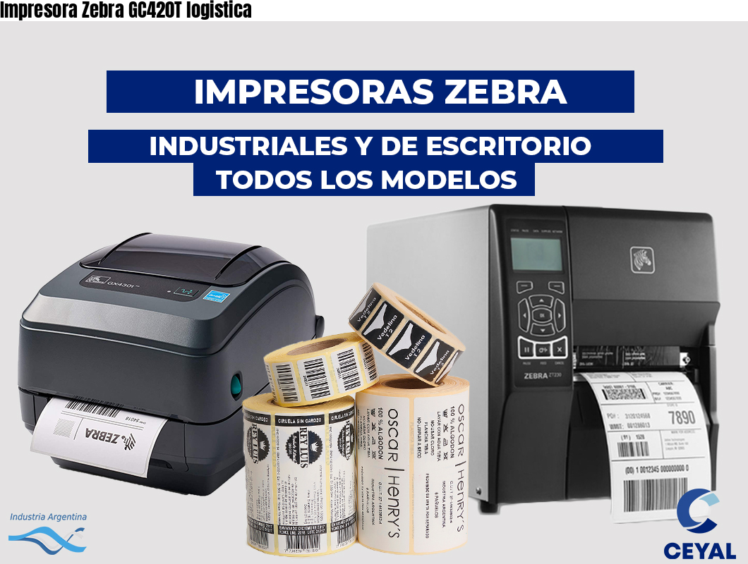 Impresora Zebra GC420T logistica