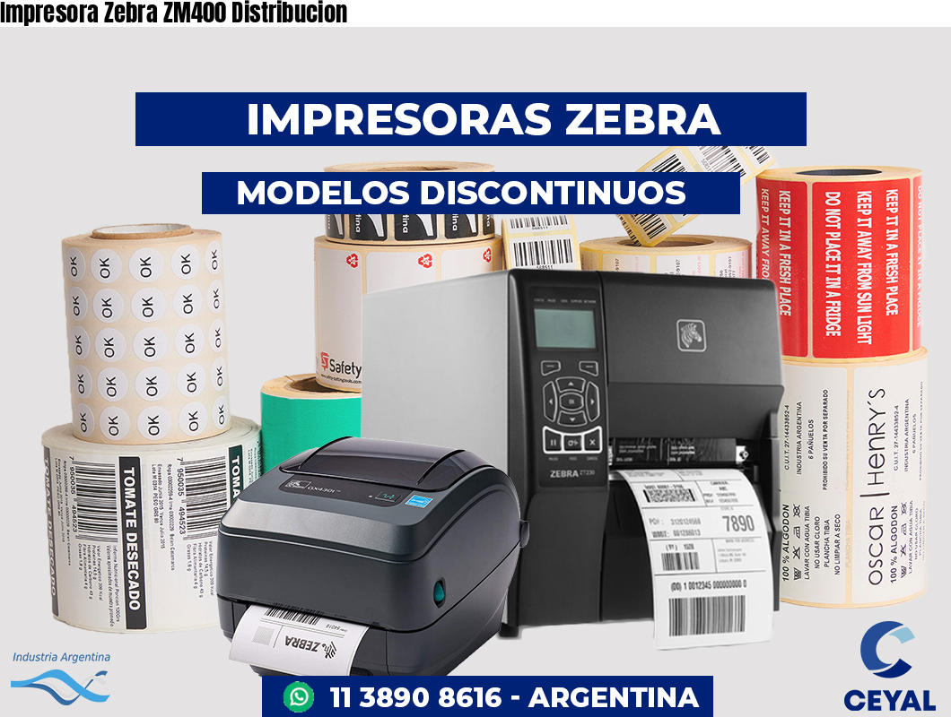 Impresora Zebra ZM400 Distribucion