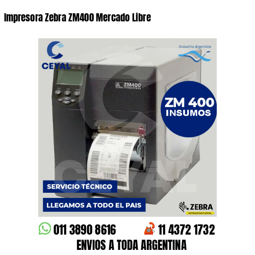 Impresora Zebra ZM400 Mercado Libre