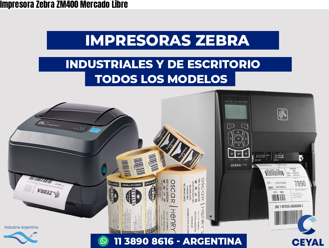 Impresora Zebra ZM400 Mercado Libre