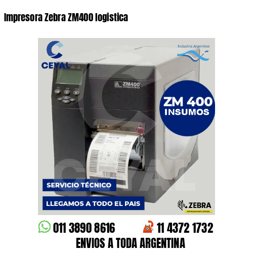 Impresora Zebra ZM400 logistica