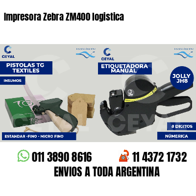Impresora Zebra ZM400 logistica