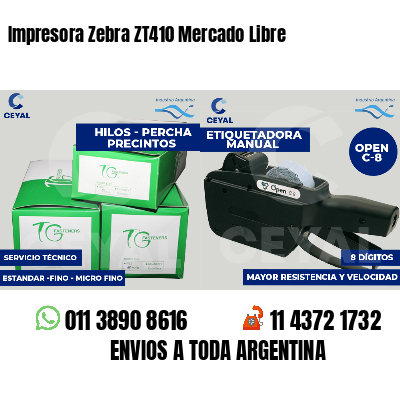 Impresora Zebra ZT410 Mercado Libre