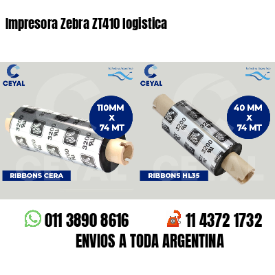 Impresora Zebra ZT410 logistica