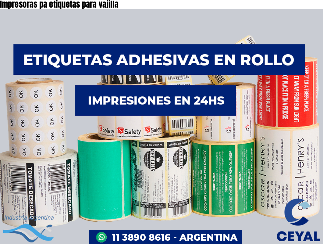 Impresoras pa etiquetas para vajilla