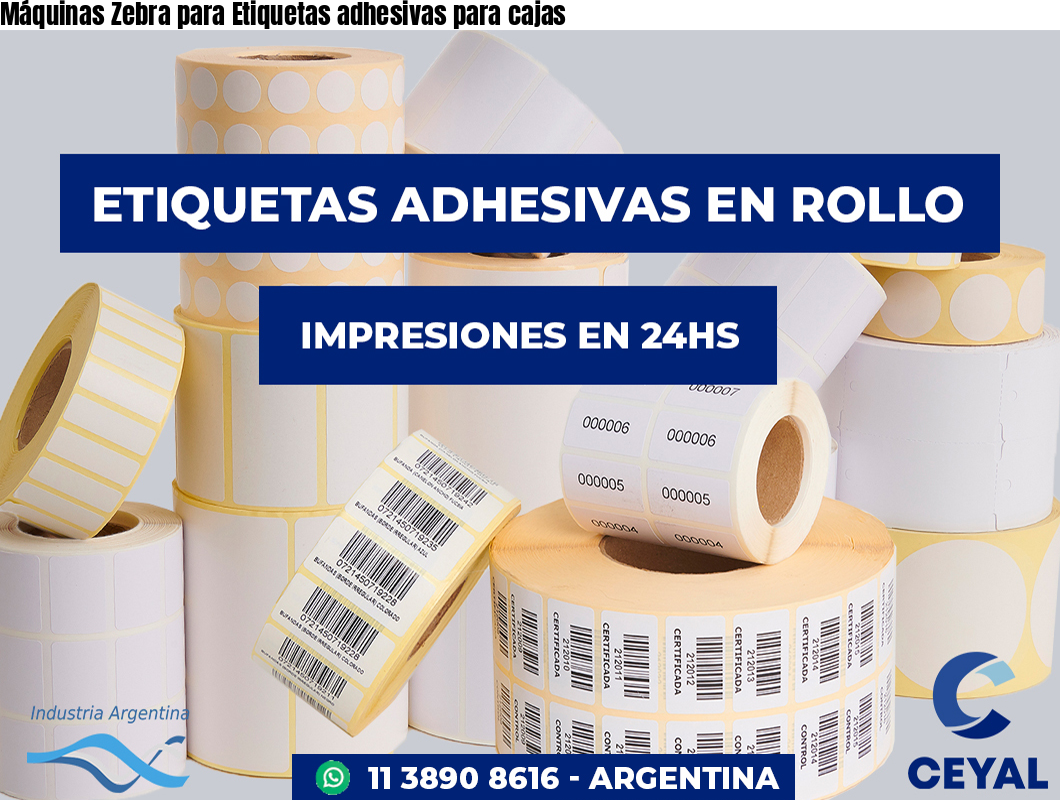 Máquinas Zebra para Etiquetas adhesivas para cajas