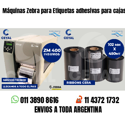 Máquinas Zebra para Etiquetas adhesivas para cajas