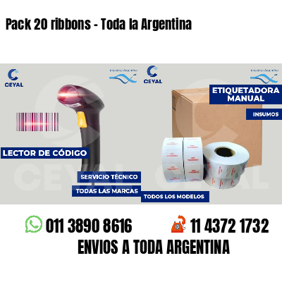 Pack 20 ribbons - Toda la Argentina