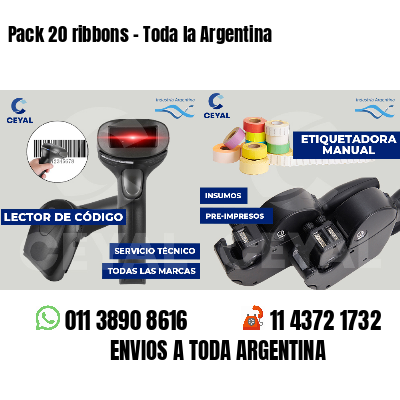 Pack 20 ribbons - Toda la Argentina