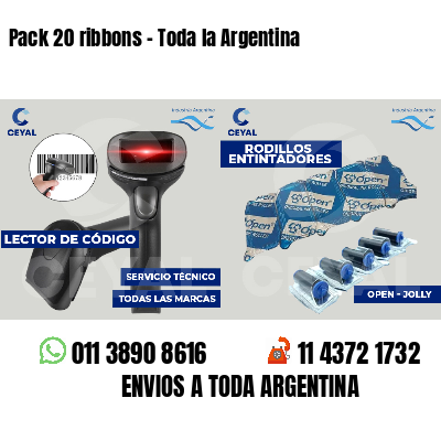 Pack 20 ribbons - Toda la Argentina