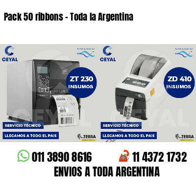 Pack 50 ribbons - Toda la Argentina