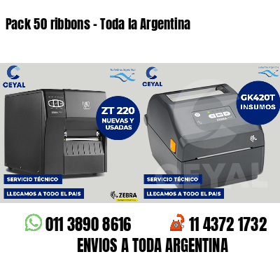 Pack 50 ribbons - Toda la Argentina