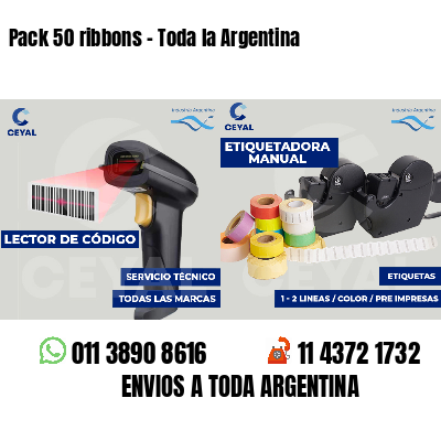 Pack 50 ribbons - Toda la Argentina