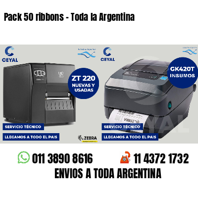 Pack 50 ribbons - Toda la Argentina