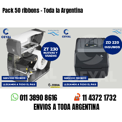 Pack 50 ribbons - Toda la Argentina