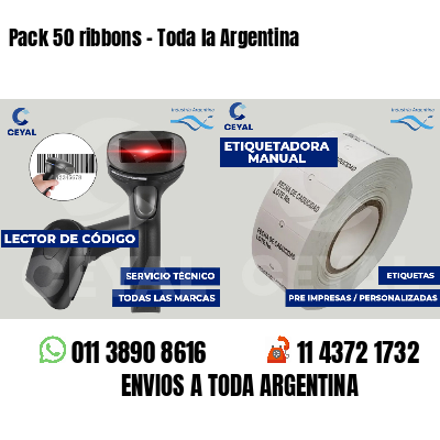 Pack 50 ribbons - Toda la Argentina