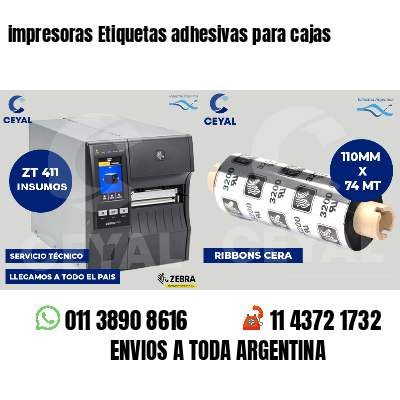 impresoras Etiquetas adhesivas para cajas