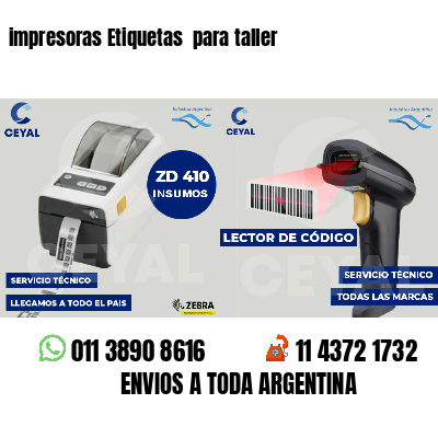 impresoras Etiquetas para taller