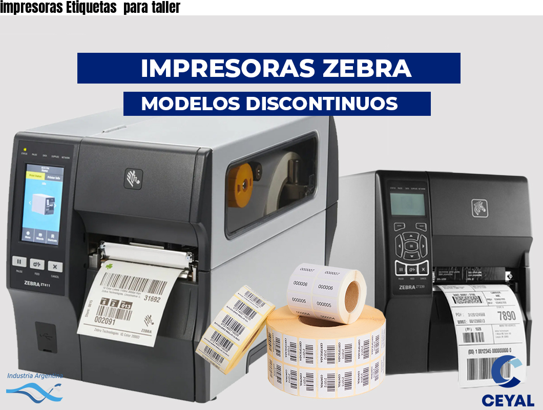 impresoras Etiquetas para taller