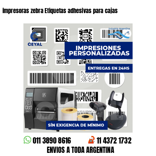 impresoras zebra Etiquetas adhesivas para cajas