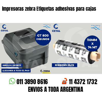 impresoras zebra Etiquetas adhesivas para cajas