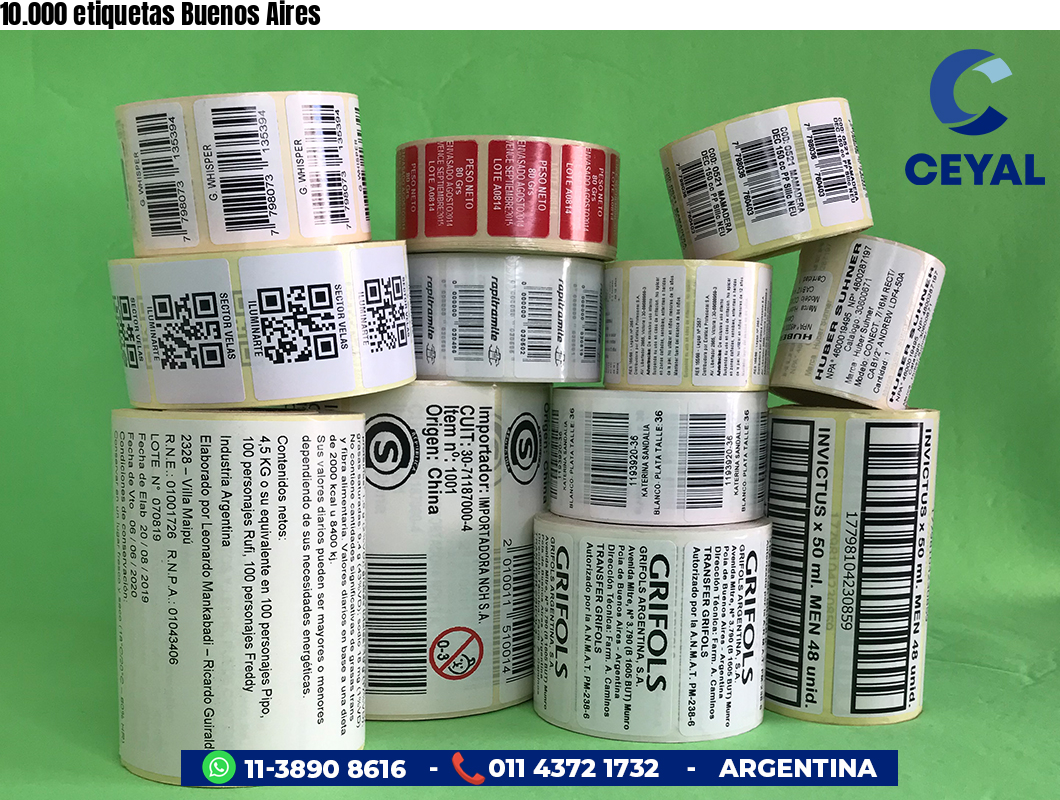 10.000 etiquetas Buenos Aires