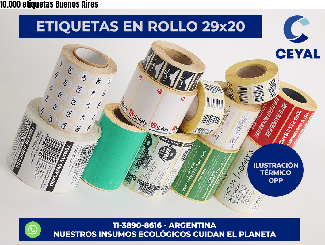 10.000 etiquetas Buenos Aires