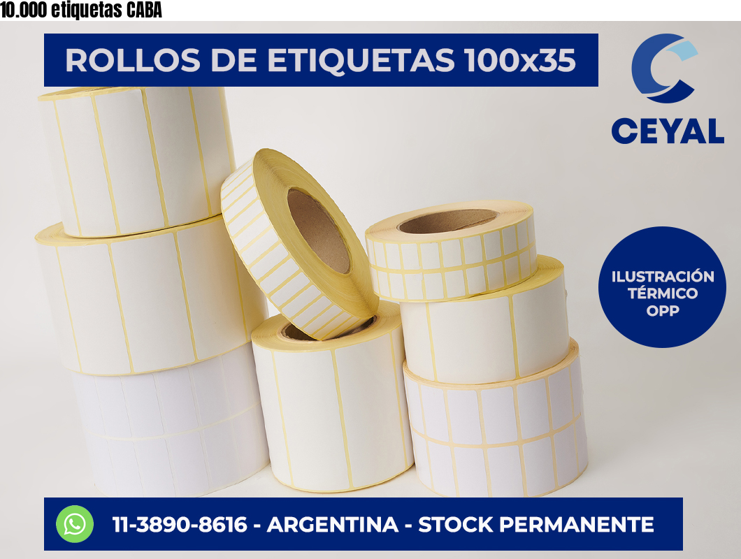 10.000 etiquetas CABA