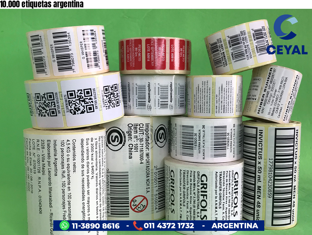 10.000 etiquetas argentina