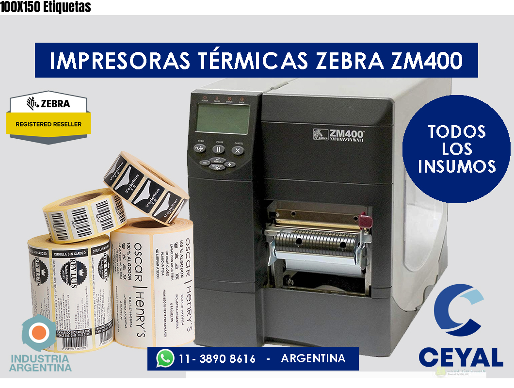 100X150 Etiquetas