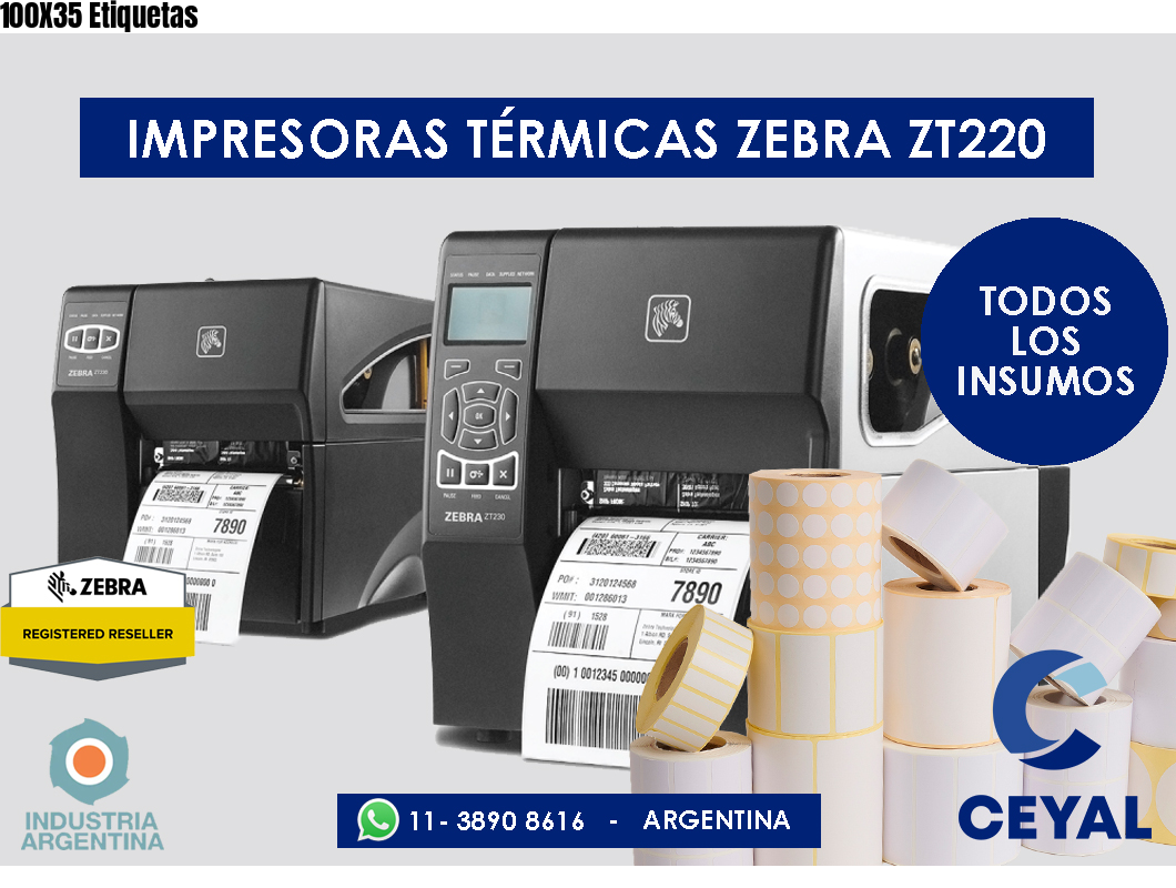 100X35 Etiquetas