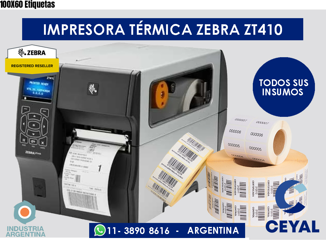 100X60 Etiquetas