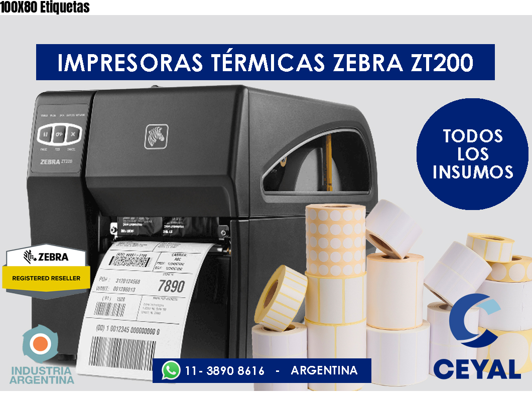 100X80 Etiquetas