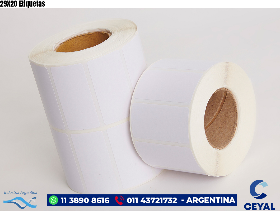 29X20 Etiquetas
