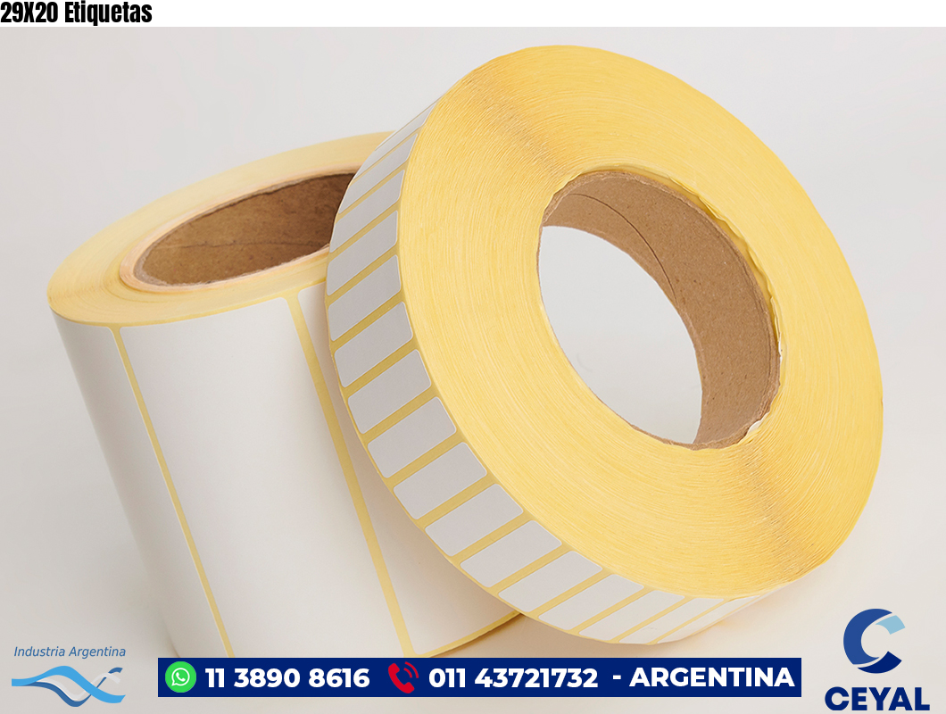 29X20 Etiquetas
