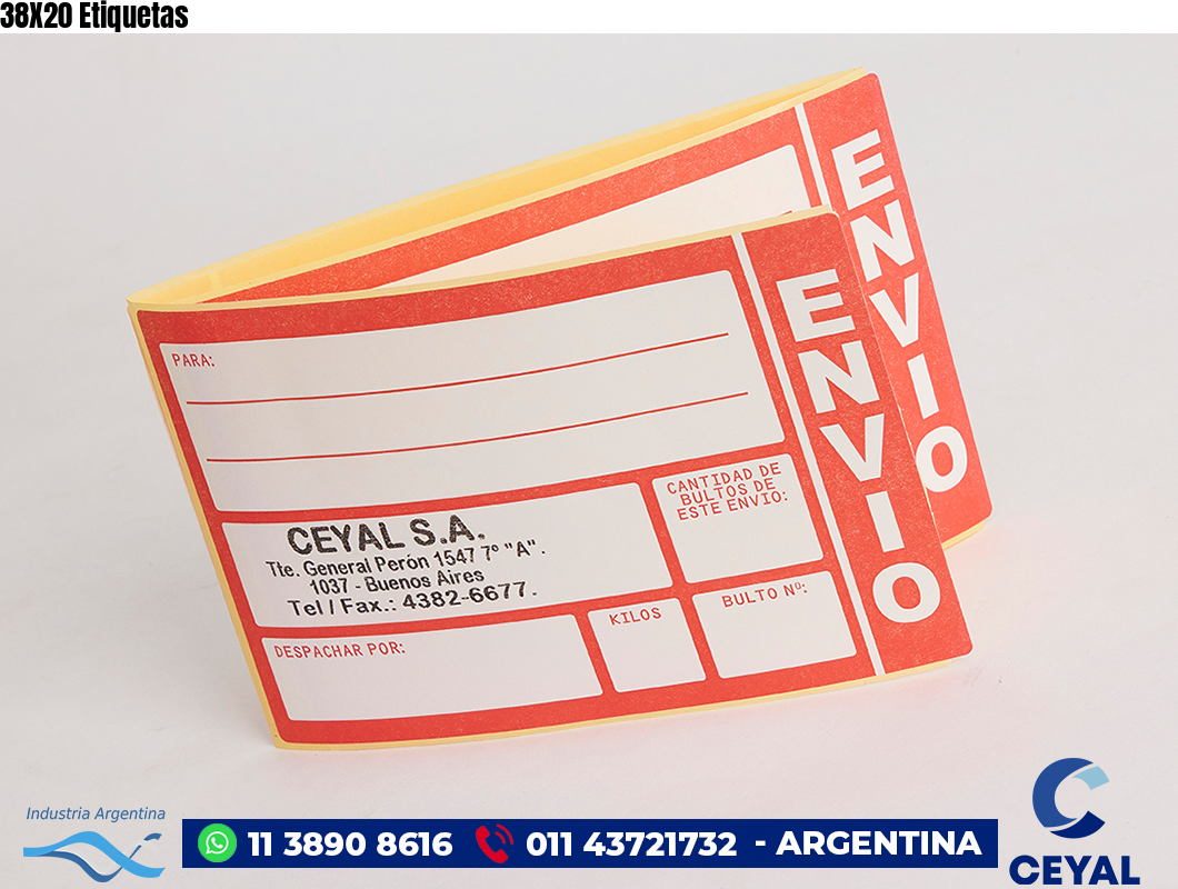 38X20 Etiquetas