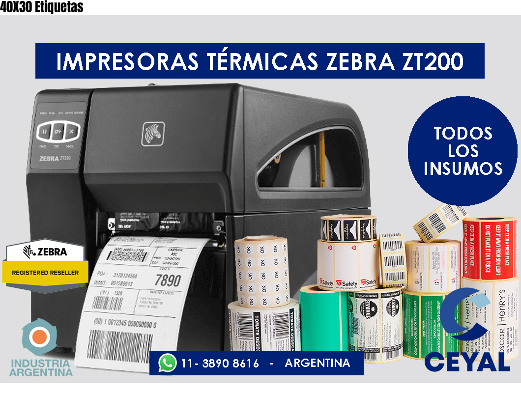 40X30 Etiquetas